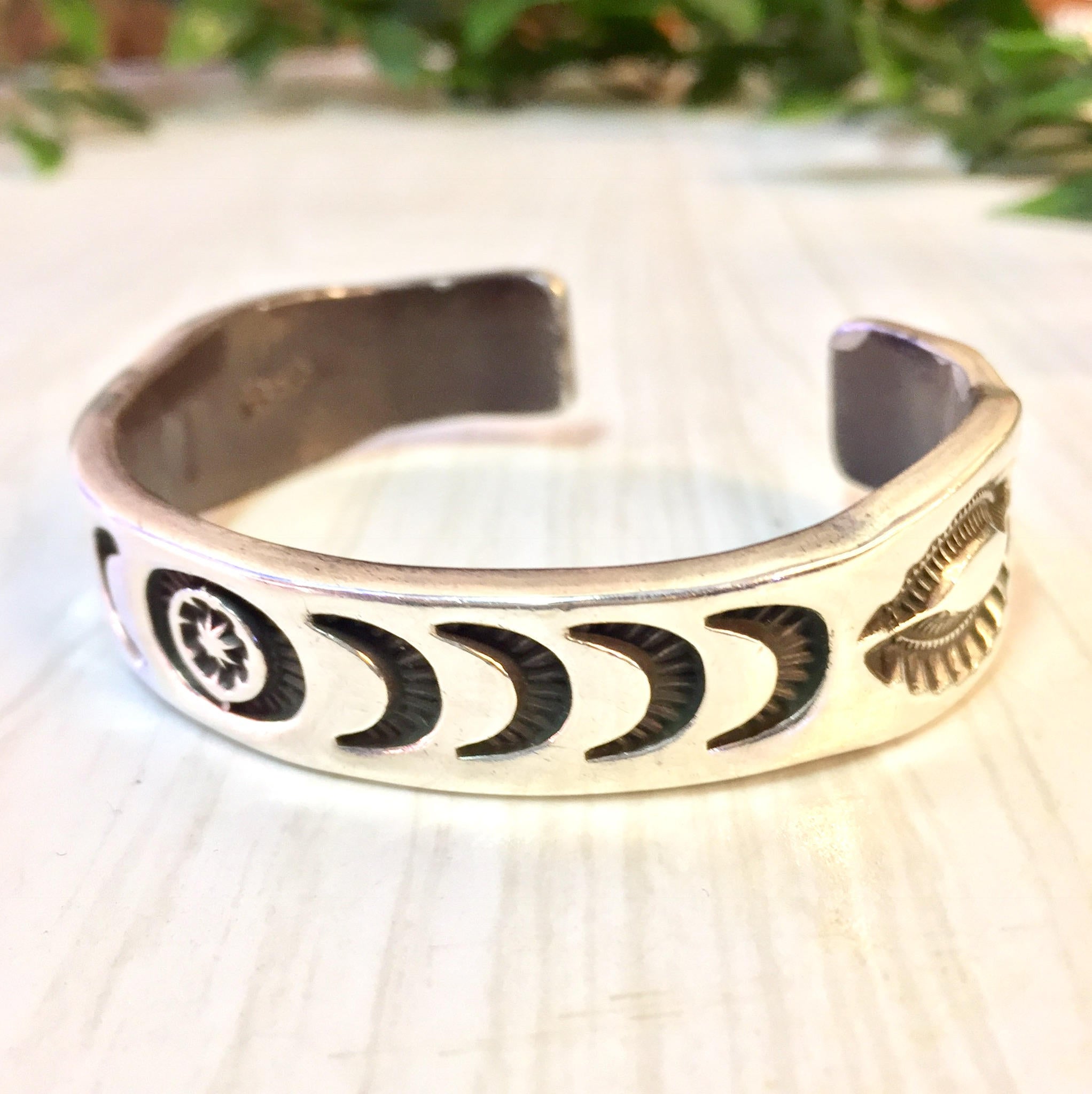 Vintage Hopi Cuff | Silver Cuff Bracelet | Hopi Jewelry | Sun | Moon | Stars | Stamped Cuff | Rare Hopi Cuff | Vintage Jewelry | Gift Idea