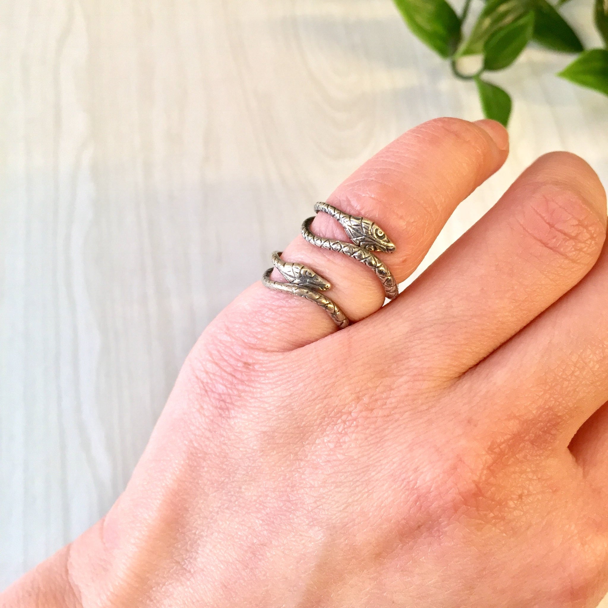 Boho Snake Ring | Vintage Jewelry | Vintage Silver Ring | Bohemian Jewelry | gift for her | Statement Jewelry | Hippie Jewelry| Midi Ring