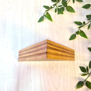 Vintage Wooden Box | Vintage Home Decor | Trinket Box | Handmade Box | Inlaid Wood Work | Triangle | Wood Box | Catch All Box | Mosaic |Gift