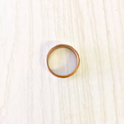 Vintage Copper Ring, Vintage Jewlery, Blue Enamel, Tribal Design, Triangle Design, Zig Zag, Copper and Blue, Band Ring, Wedding Band,
