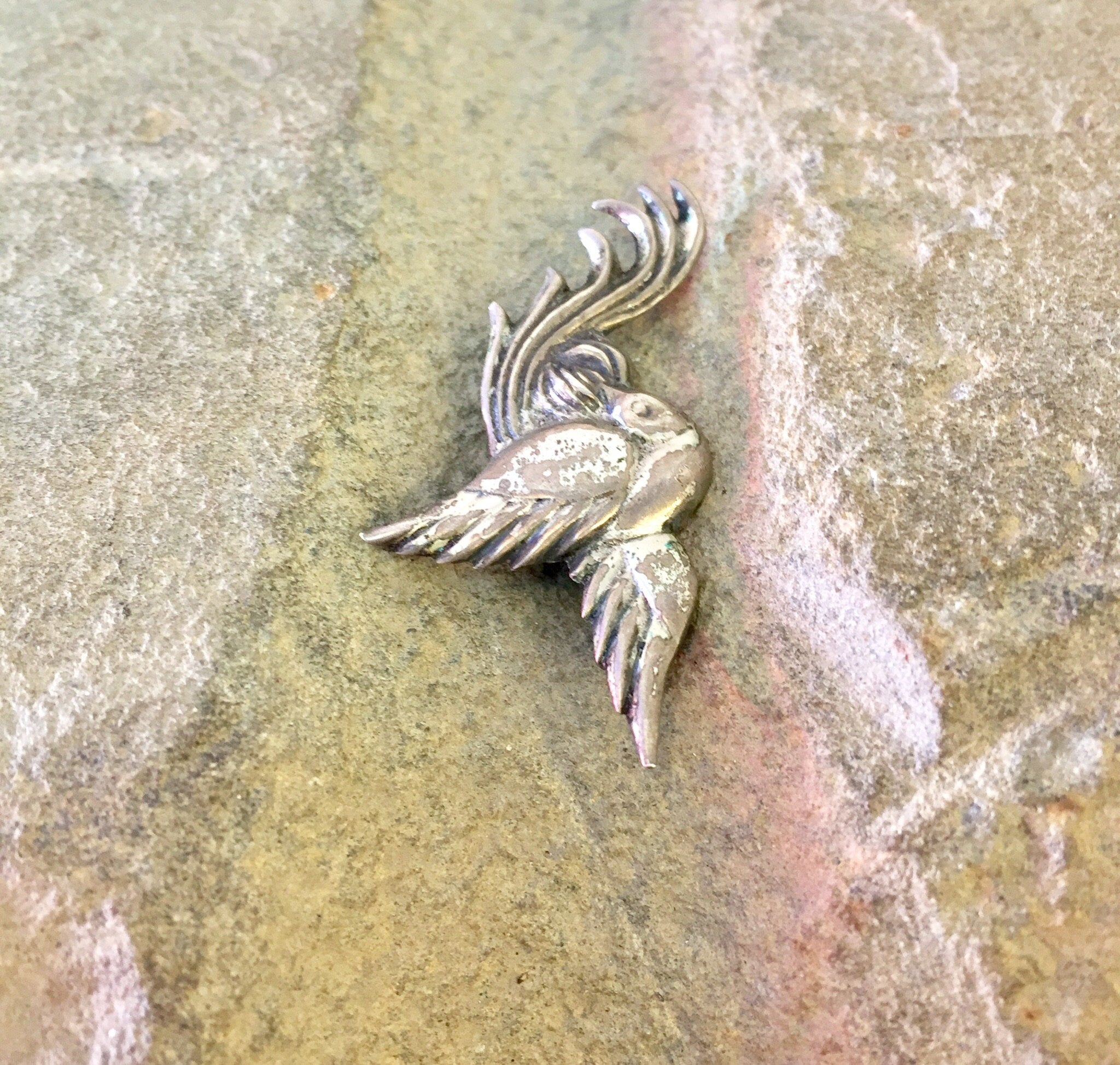 Vintage Silver Brooch, Vintage Jewelry, Bird Brooch, Sterling Silver, Small Pin, Bird Jewelry, Silver Brooch, Vintage Brooch, Gift for Mom