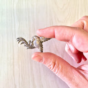 Vintage Silver Brooch, Vintage Jewelry, Bird Brooch, Sterling Silver, Small Pin, Bird Jewelry, Silver Brooch, Vintage Brooch, Gift for Mom