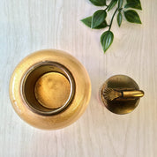 Vintage Evans USA Table Lighter, Gold Lighter, Vintage Home Decor, Glitter, Sparkle, Glass Lighter, Midcentury Modern, MCM Home Decor