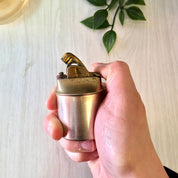 Vintage Evans USA Table Lighter, Gold Lighter, Vintage Home Decor, Glitter, Sparkle, Glass Lighter, Midcentury Modern, MCM Home Decor