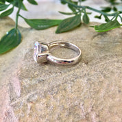 Vintage Silver Ring, Vintage Jewelry, Sterling Silver, Engagement Ring, Statement Jewelry, Cocktail Ring, Wedding Jewelry, Diamond, Gift