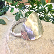 Vintage Silver Bracelet, Vintage Jewelry, Silver Cuff, Sterling Silver, Bangle Bracelet, Statement Jewelry, Abstract Jewelry, Hammered Cuff