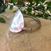 Vintage Silver Bracelet, Vintage Jewelry, Silver Cuff, Sterling Silver, Bangle Bracelet, Statement Jewelry, Abstract Jewelry, Hammered Cuff