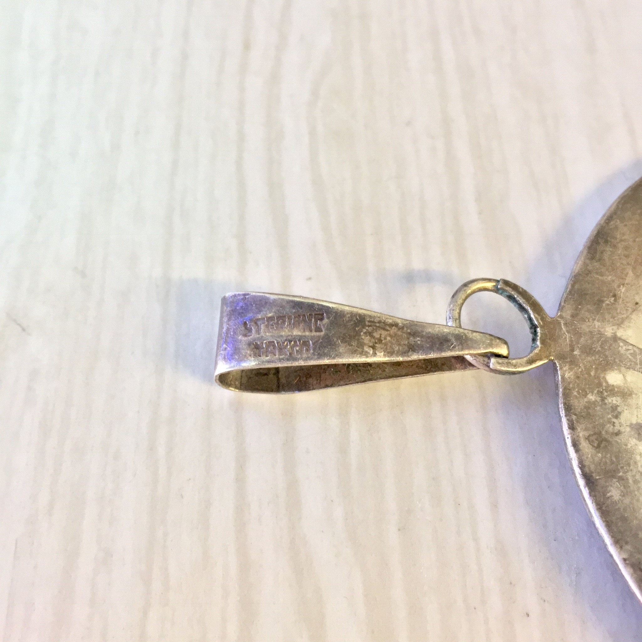 Large Taxco Pendant, Sterling Silver, Taxco Jewelry, Vintage Jewelry, Aztec Necklace, Vintage Necklace, Vintage Pendant,Taxco,Silver Pendant
