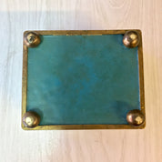 Vintage Cloisonne Box, Cloisonne Jewelry Box, Dragon Jewelry Box, Vintage Cloisonn, Blue Jewelry Box, Dragon Box, Trinket Box, Brass Box