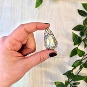 Vintage Silver Pendant, Aquamarine, Sterling Silver, Vintage Jewlery, Necklace, Blue, 925, Mothers Day Gift
