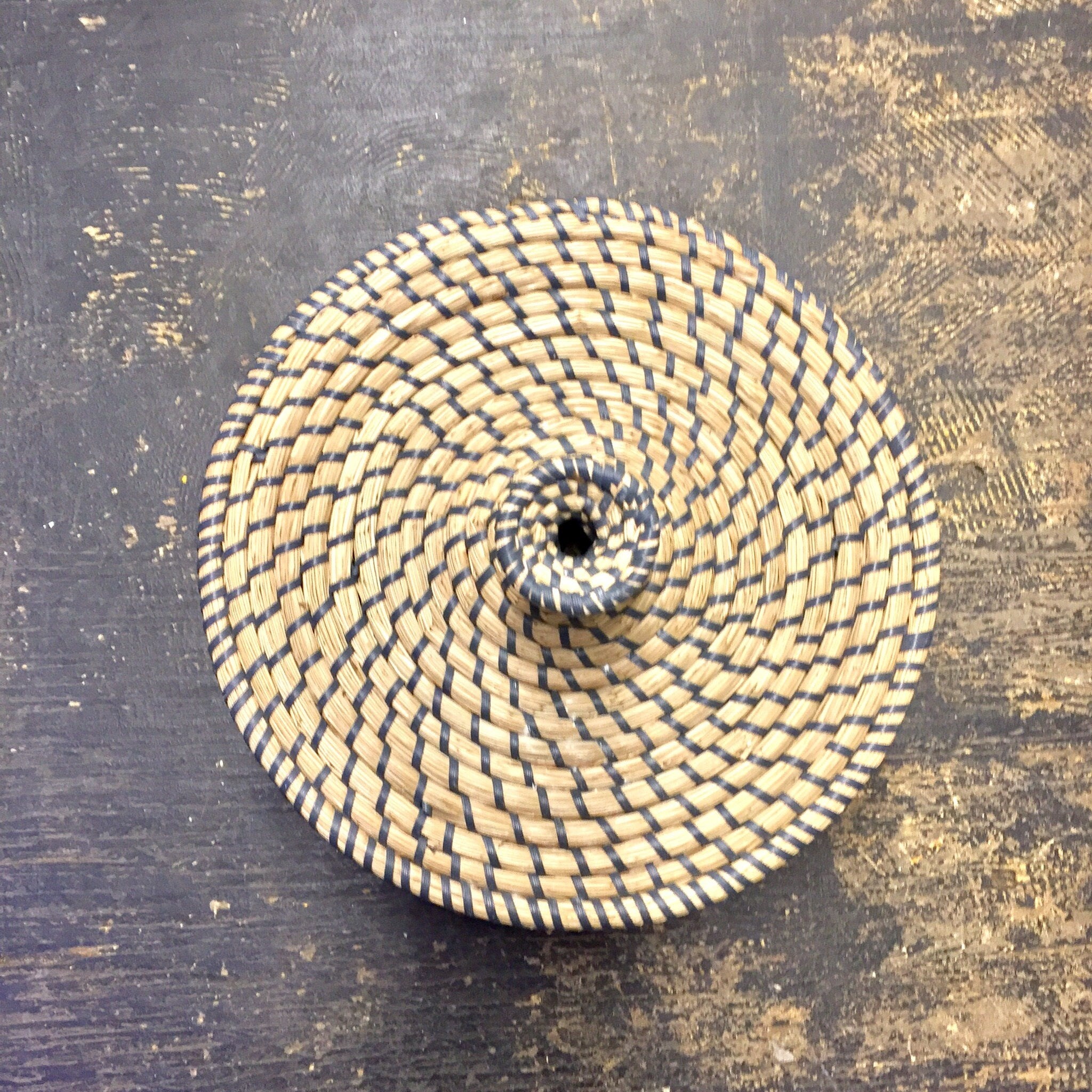 Vintage Woven Basket, Lidded Basket, Vintage Home Decor, Storage, Wicker, Bohemian, Organization, Boho, Mothers Day Gift