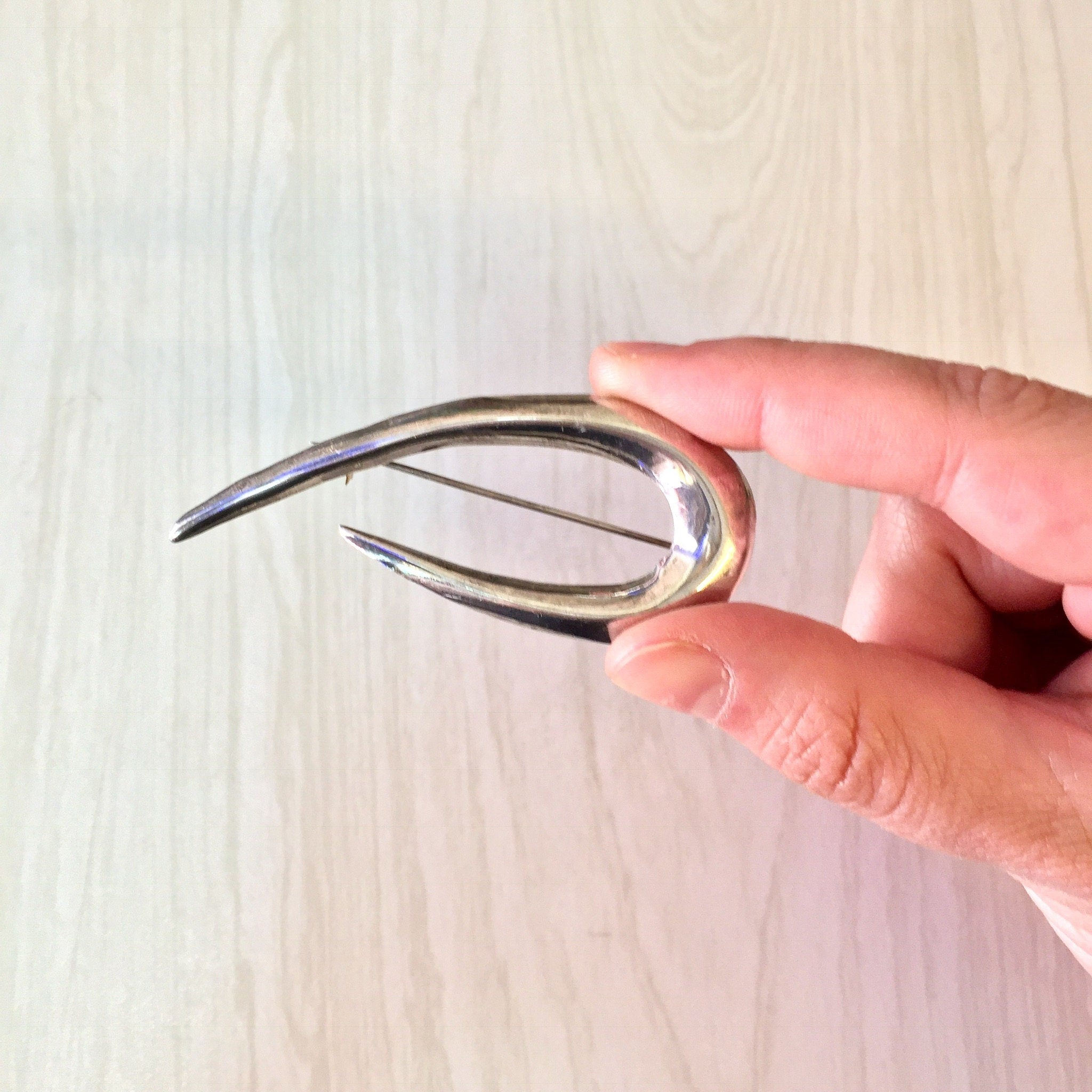 Vintage Silver Brooch, Sterling Silver, Vintage Jewelry, Vintage Brooch, Abstract Jewelry, Abstract Brooch, 925, Vintage Pin, Gift for Mom