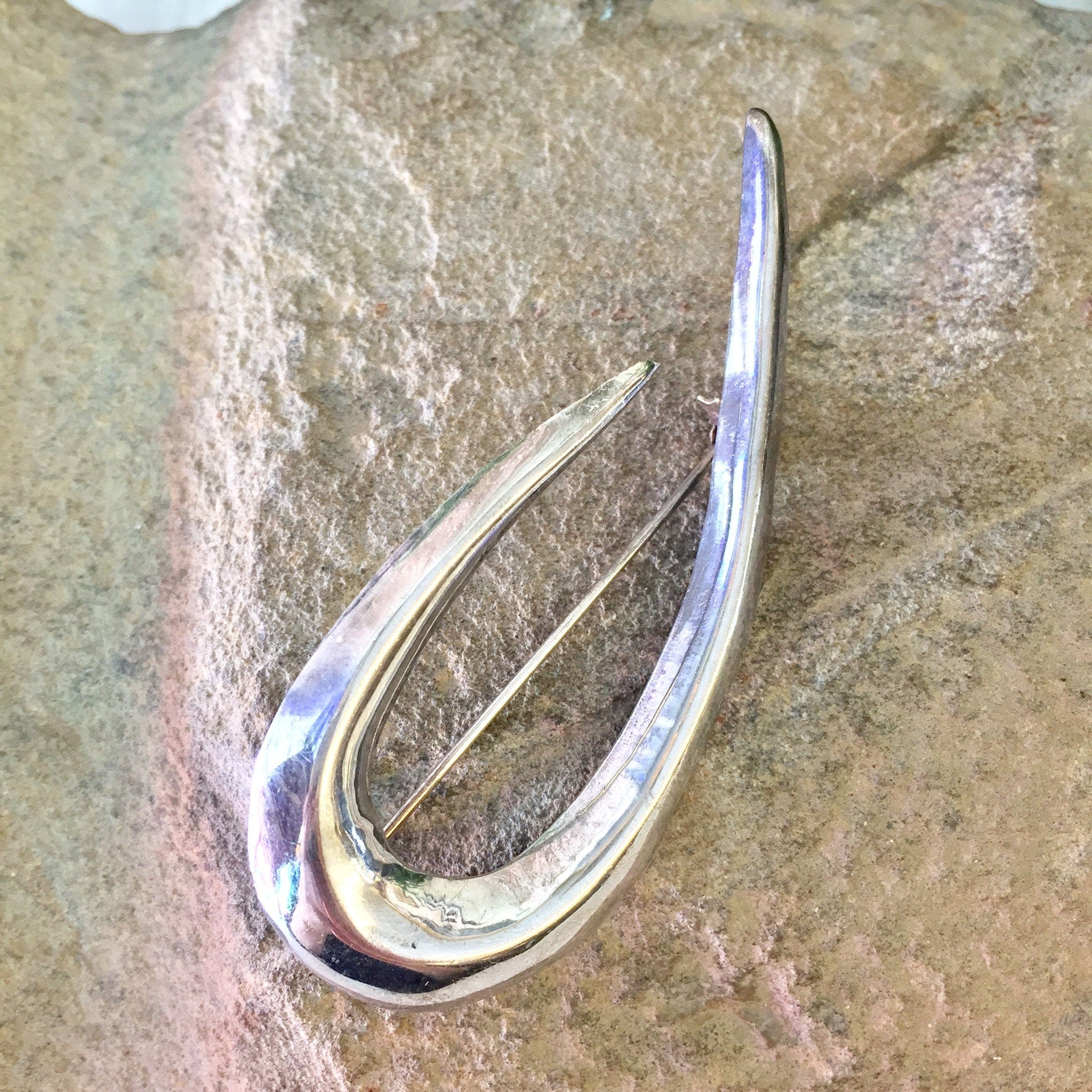 Vintage Silver Brooch, Sterling Silver, Vintage Jewelry, Vintage Brooch, Abstract Jewelry, Abstract Brooch, 925, Vintage Pin, Gift for Mom