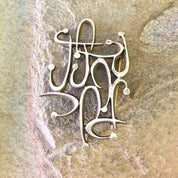 Vintage Silver Brooch, Sterling Silver, Vintage Jewelry, Abstract Brooch, Statement Jewelry, Abstract Jewelry, Vintage Pin, Vintage Brooch