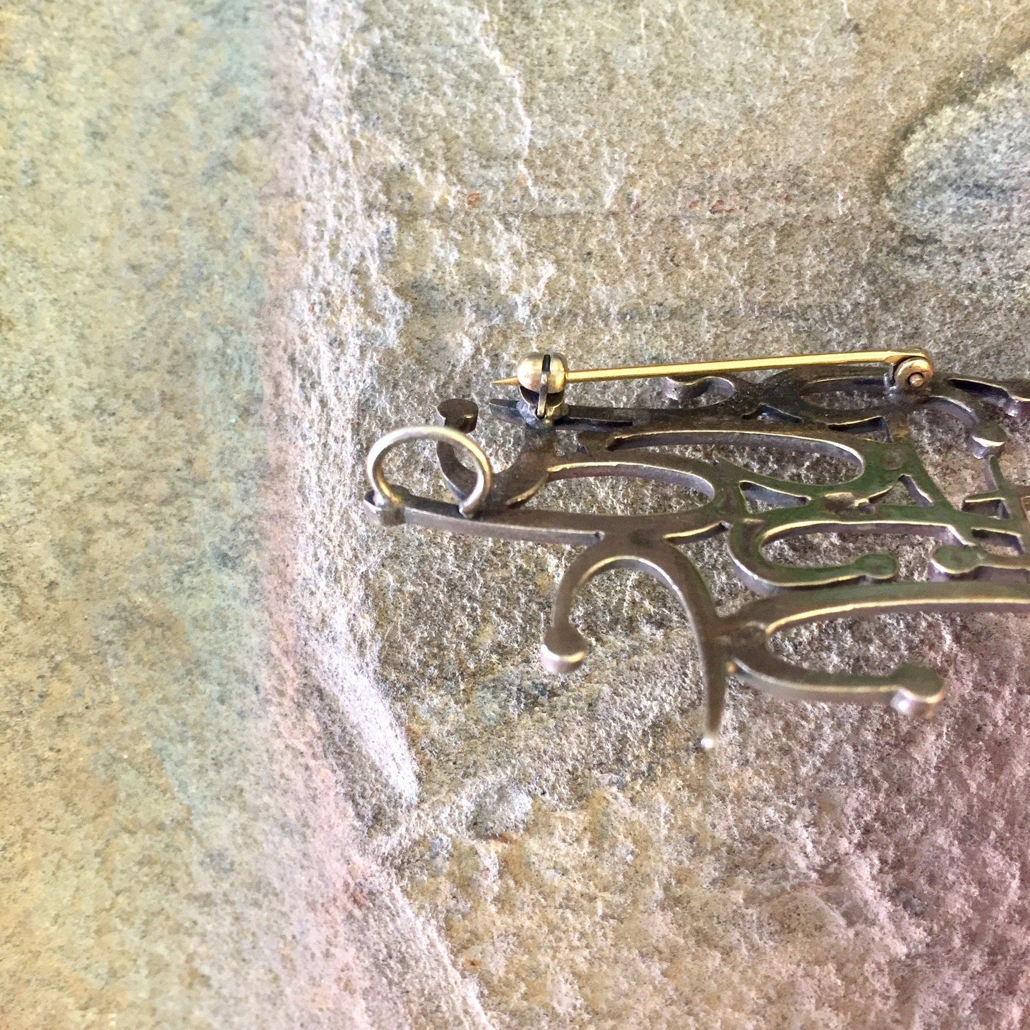 Vintage Silver Brooch, Sterling Silver, Vintage Jewelry, Abstract Brooch, Statement Jewelry, Abstract Jewelry, Vintage Pin, Vintage Brooch