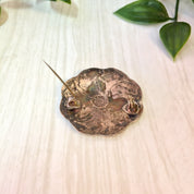 Vintage Silver Brooch, Abalone Brooch, Sterling Silver, Vintage Jewelry, Abalone and Silver, Spiral Brooch, Round Brooch, Purple, Blue,Green