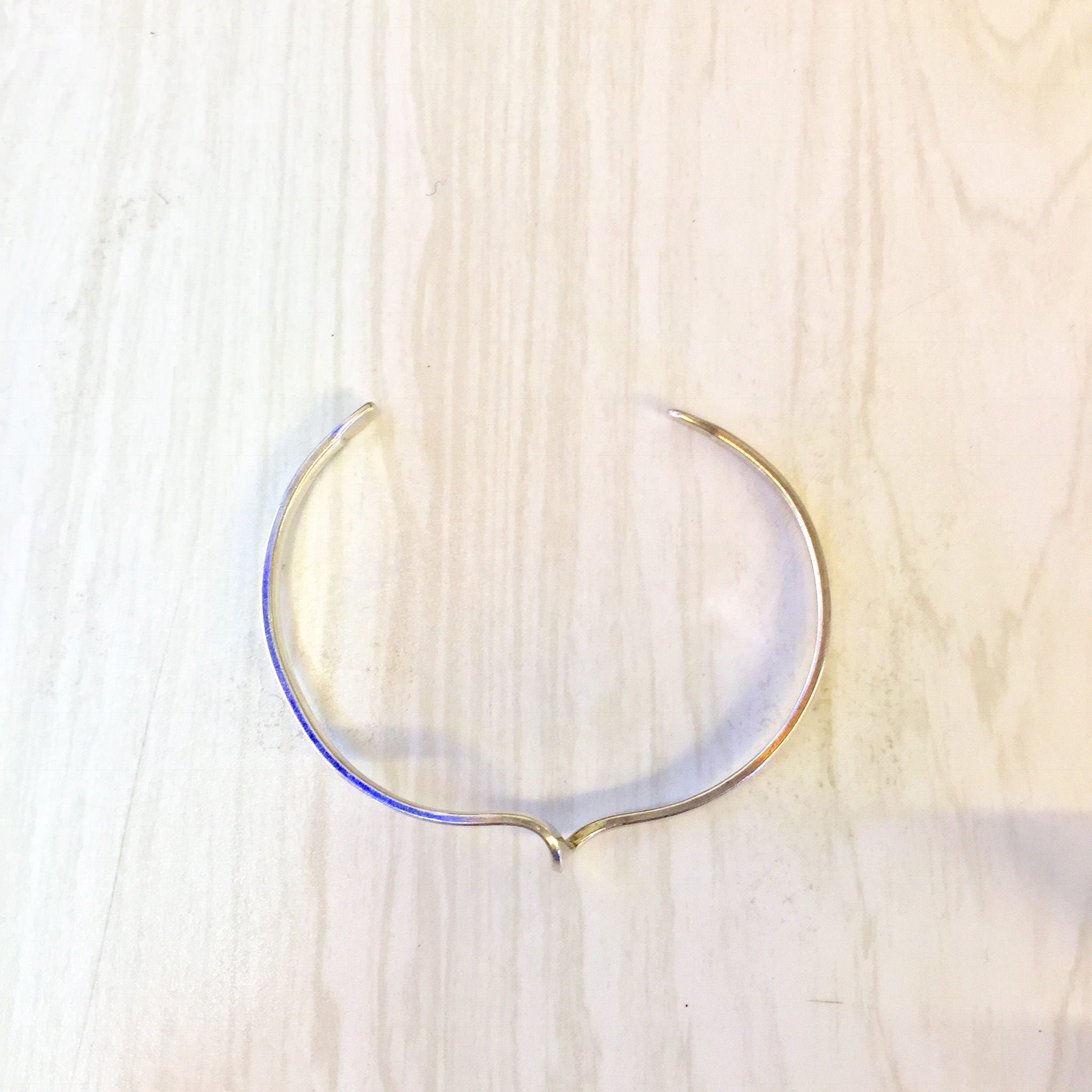 Vintage Sterling Silver Cuff Bracelet, Minimalist Jewelry, Vintage Jewelry, Simple Bracelet, Minimal, Twist Bracelet, Elegant
