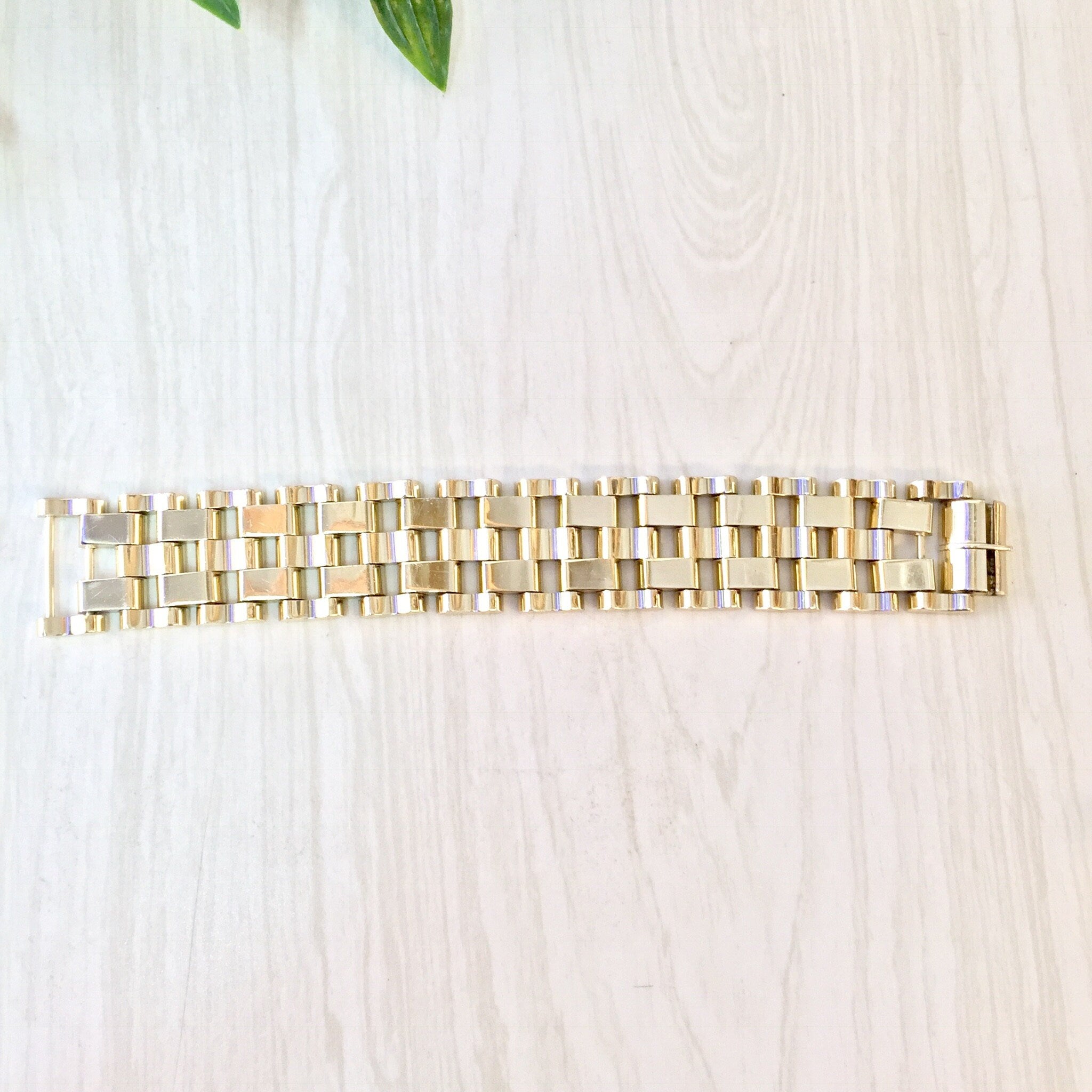 Vintage Bracelet, Gold Bracelet, Gold Toned Bracelet, Vintage Jewlery, Chunky Bracelet, Chain Bracelet, Link Bracelet, Gift for Mom