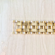 Vintage Bracelet, Gold Bracelet, Gold Toned Bracelet, Vintage Jewlery, Chunky Bracelet, Chain Bracelet, Link Bracelet, Gift for Mom