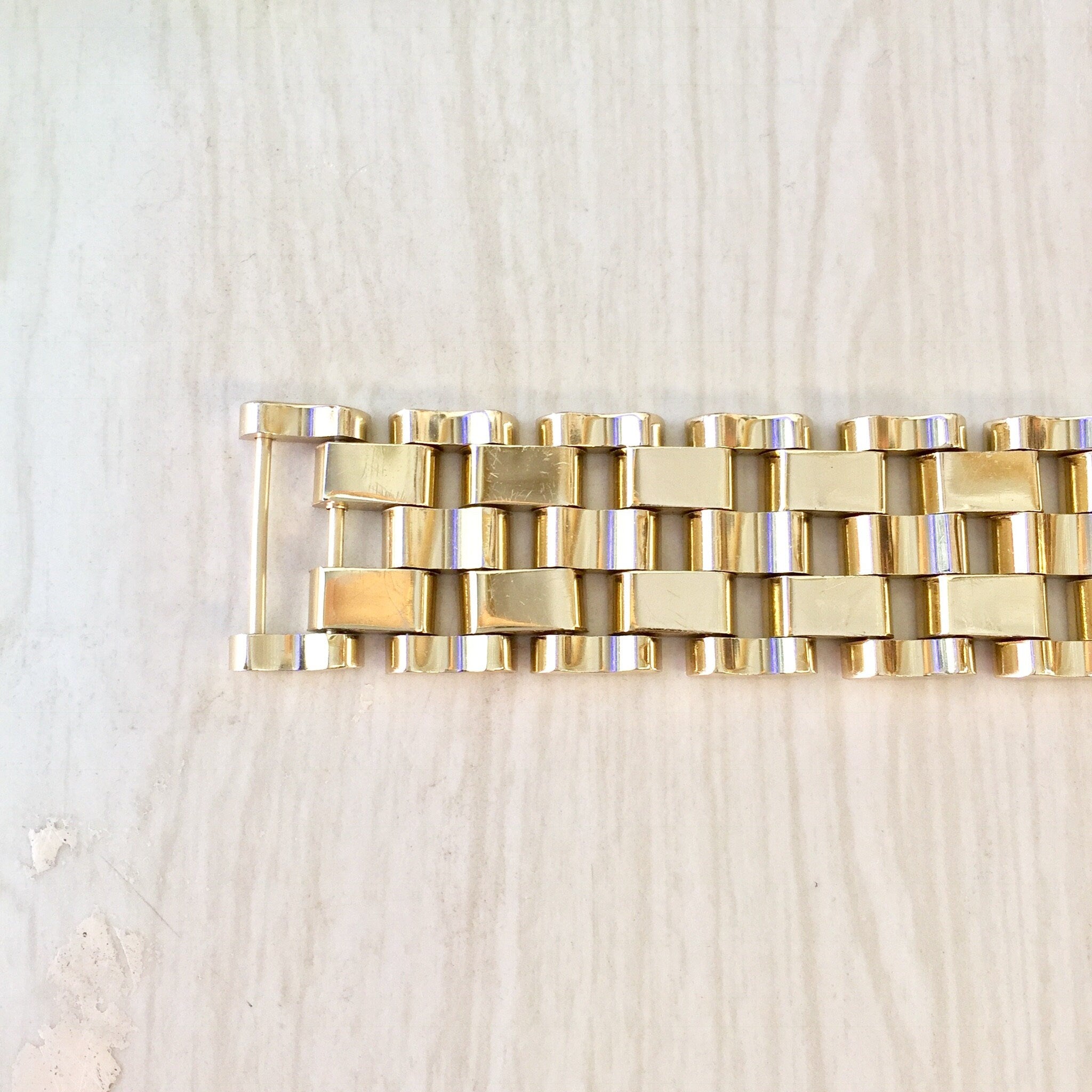 Vintage Bracelet, Gold Bracelet, Gold Toned Bracelet, Vintage Jewlery, Chunky Bracelet, Chain Bracelet, Link Bracelet, Gift for Mom
