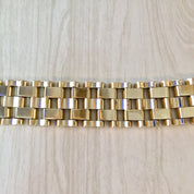 Vintage Bracelet, Gold Bracelet, Gold Toned Bracelet, Vintage Jewlery, Chunky Bracelet, Chain Bracelet, Link Bracelet, Gift for Mom