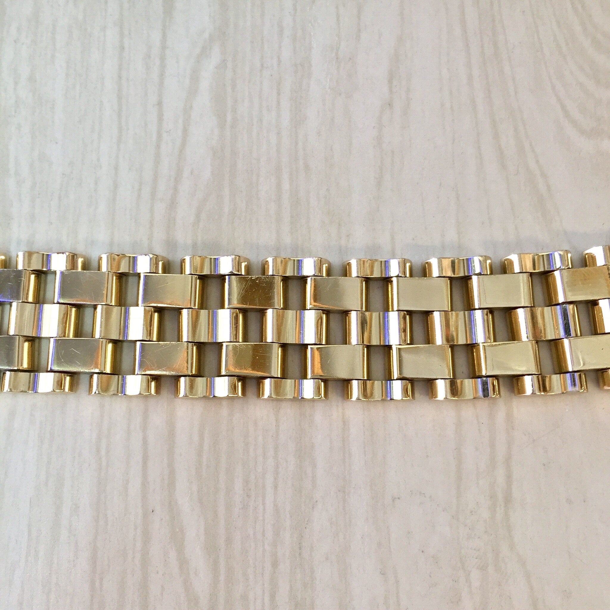 Vintage Bracelet, Gold Bracelet, Gold Toned Bracelet, Vintage Jewlery, Chunky Bracelet, Chain Bracelet, Link Bracelet, Gift for Mom