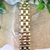 Vintage Bracelet, Gold Bracelet, Gold Toned Bracelet, Vintage Jewlery, Chunky Bracelet, Chain Bracelet, Link Bracelet, Gift for Mom