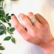 Vintage Silver Ring, Vintage Jewelry, Sterling Silver, Band, Tribal Jewelry, Geometric, Mexican Jewelry, Mother's Day Gift, 925