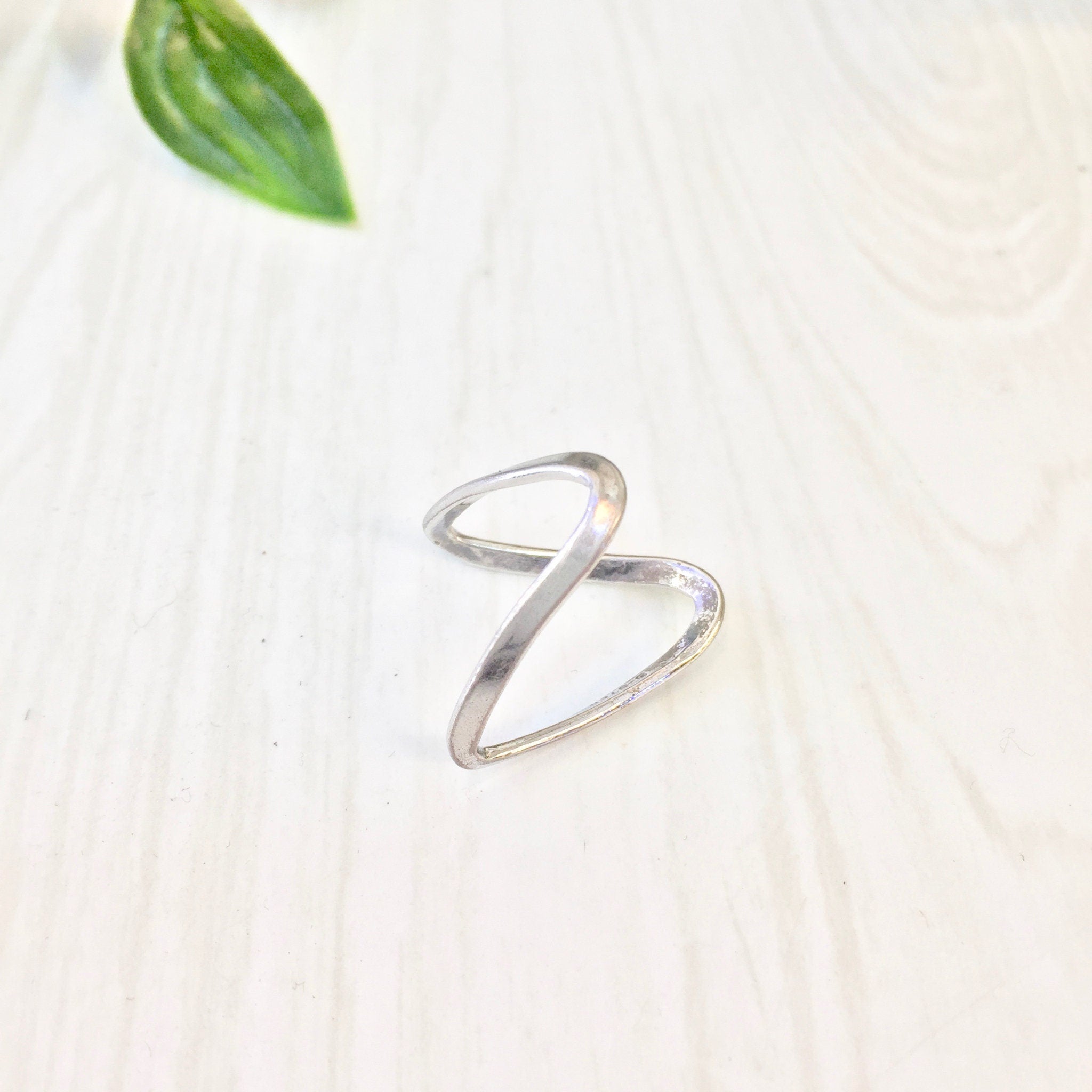Vintage Silver Ring, Vintage Jewlery, Sterling Silver, Abstract Jewelry, Midi Ring, Simple, Minimal, 925, Mother's Day Gift, Funky Jewelry