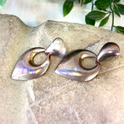 Vintage Silver Earrings, Silver Tone Earrings, Vintage Jewelry, Retro, 1980's Jewelry, Pierced Ears, Costume Jewelry, Dangle Earrings,