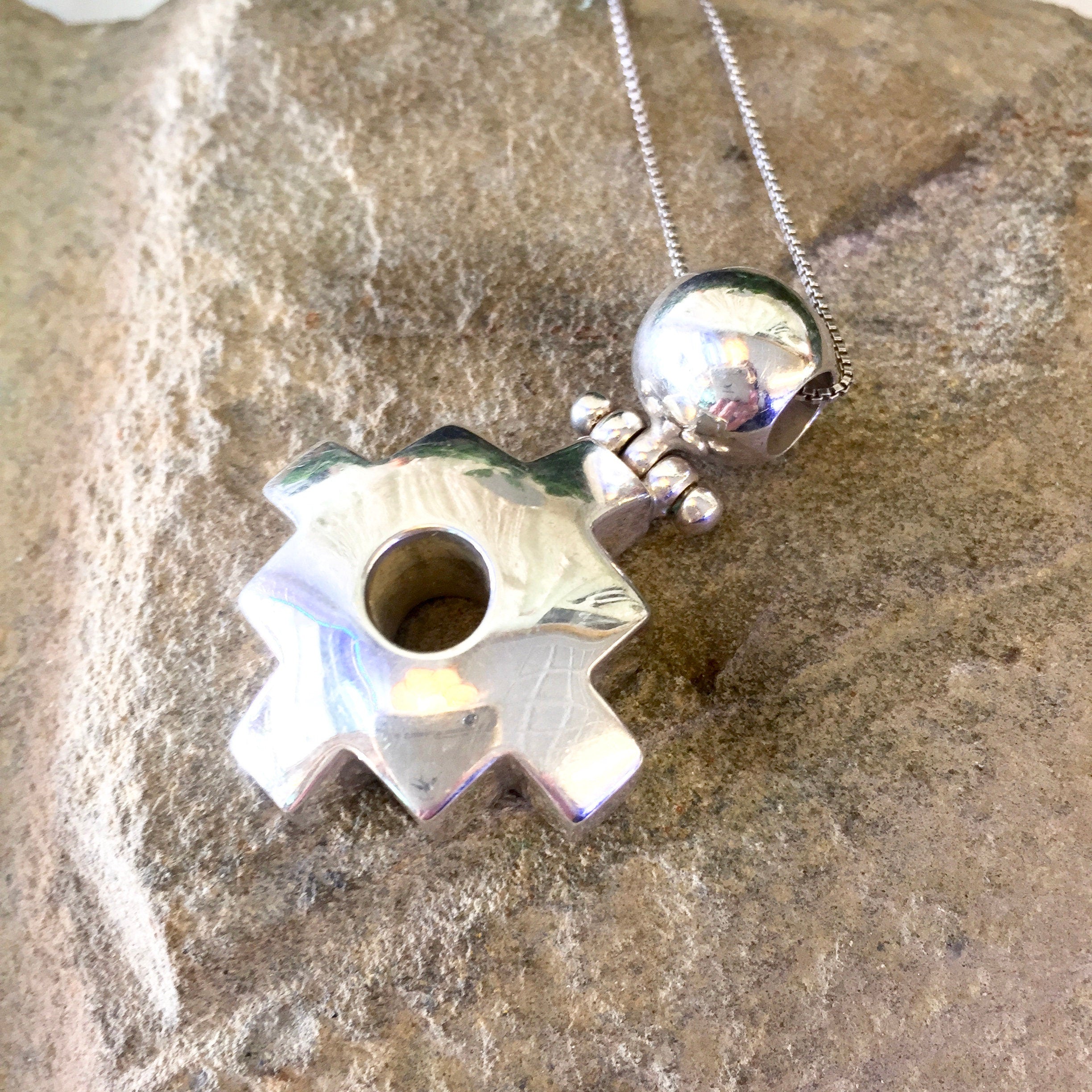 Vintage Silver Necklace, Silver Earrings, Vintage Jewelry, Jewelry Set, Abstract Jewelry, 925, 950, Necklace and Earrings, Gift Set,