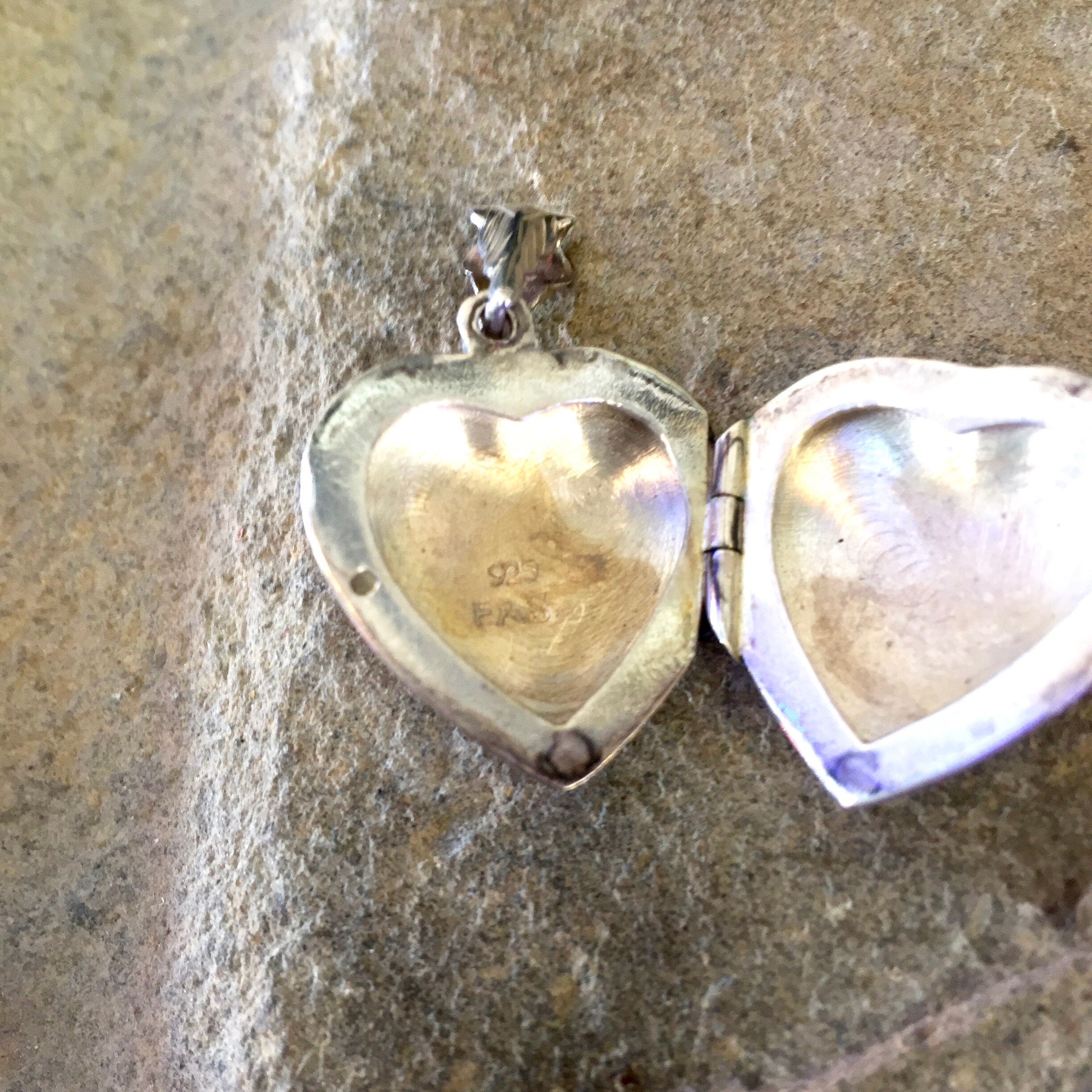 Vintage Silver Locket, Vintage Jewelry, Etched Silver, Heart Locket, Heart Shaped, Sterling Silver, Keepsake Jewelry, Pendant, 925