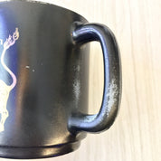 Vintage Zodiac Mug, Zodiac Signs, Astrology, Leo Mug, Lion, Glasbake Mug, Black Mug, Coffee, Tea, Retro, Vintage Kitchen, Glassware, Ceramic