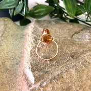 Vintage Gold Ring, Amber Stone, Yellow Gold Ring, Vintage Jewelry, 10 Karat Gold, 10K Gold, Amber Ring, Amber Jewelry, Gold Jewelry