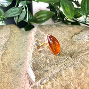 Vintage Gold Ring, Amber Stone, Yellow Gold Ring, Vintage Jewelry, 10 Karat Gold, 10K Gold, Amber Ring, Amber Jewelry, Gold Jewelry