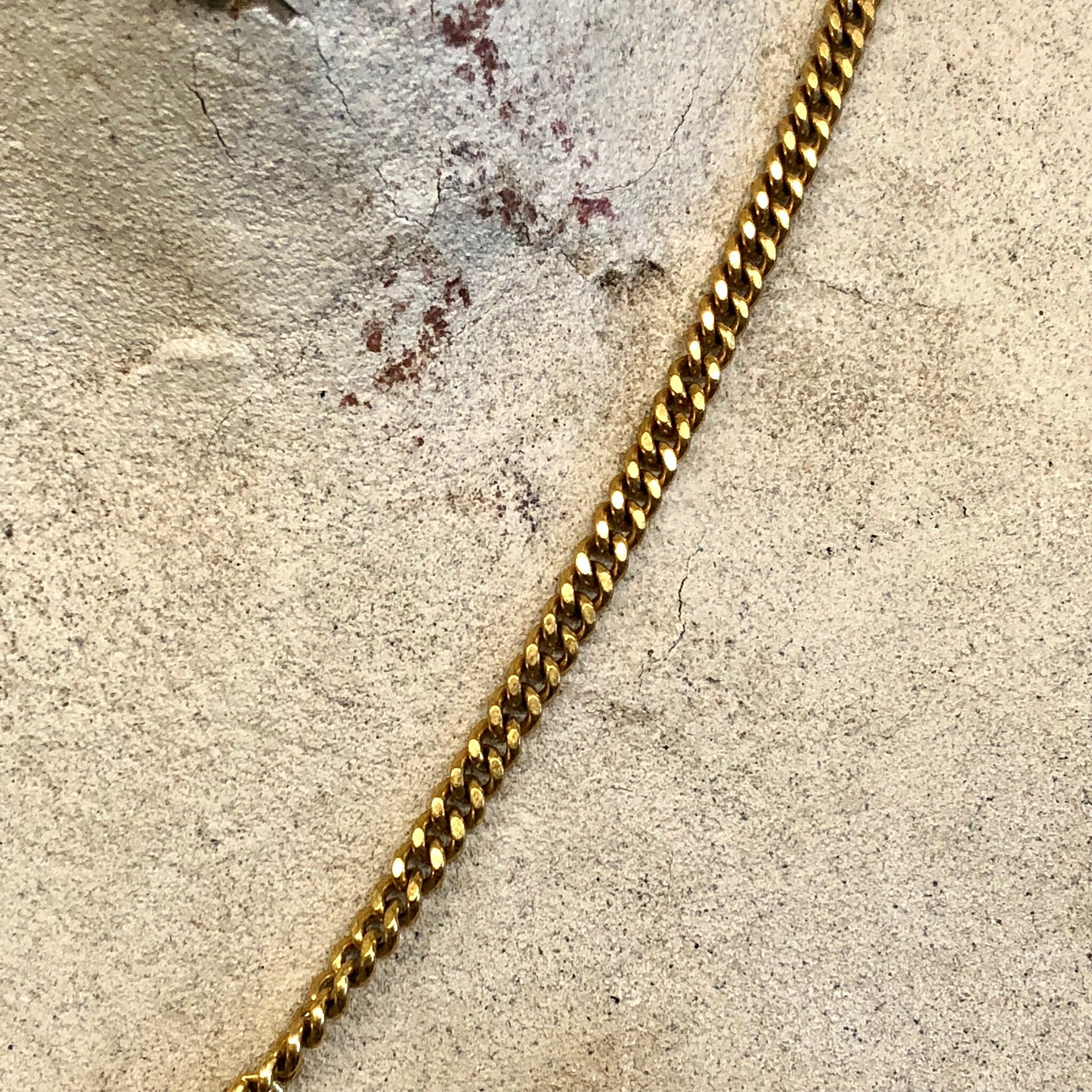 Vintage Necklace, Gold Toned Necklace, Monet Necklace, Chain Necklace, Chain Link, Cuban Link Necklace, Gold Jewelry, Vintage Jewelry, Chain