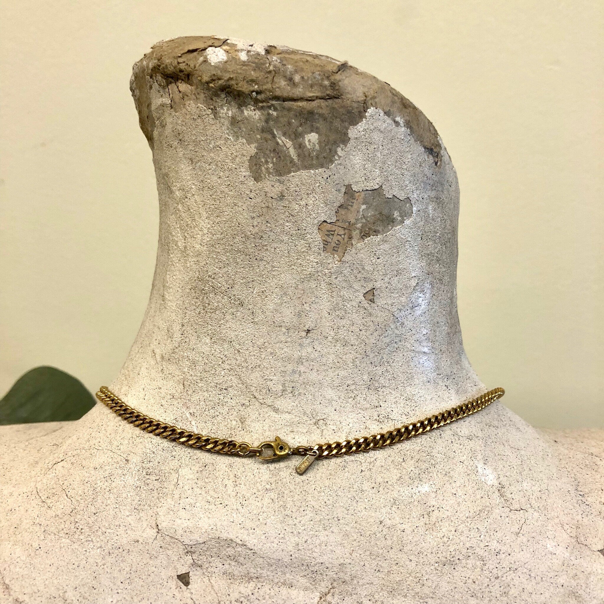 Vintage Necklace, Gold Toned Necklace, Monet Necklace, Chain Necklace, Chain Link, Cuban Link Necklace, Gold Jewelry, Vintage Jewelry, Chain
