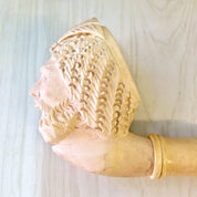 Meerschaum Pipe, Sultan, Smoking Pipe, Tobacco Pipe, White Meerschaum, Hand Carved, Carved Pipe, Man's Face, Bearded Man, Smoker, Pipes