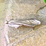 Vintage Silver Brooch, Sterling Silver, Vintage Jewelry, Abstract Jewelry, Vintage Pin, Brooch, Woman Figure, Cloaked Figure, Ghost, Gift
