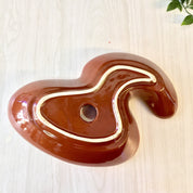 Vintage Ashtray, Midcentury Modern, Yellow Ashtray, MCM Decor, Catch All Dish, Vintage Home Decor, Yellow, Brown, Ashtray, Boomerang, MCM