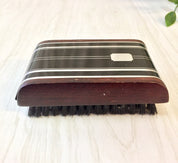 Vintage Clothes Brush, Suit Brush, Clothing Brush, Black and Chrome, Bristle Brush, Wardrobe Brush, Vintage, Grooming, Lint Brush, MCM