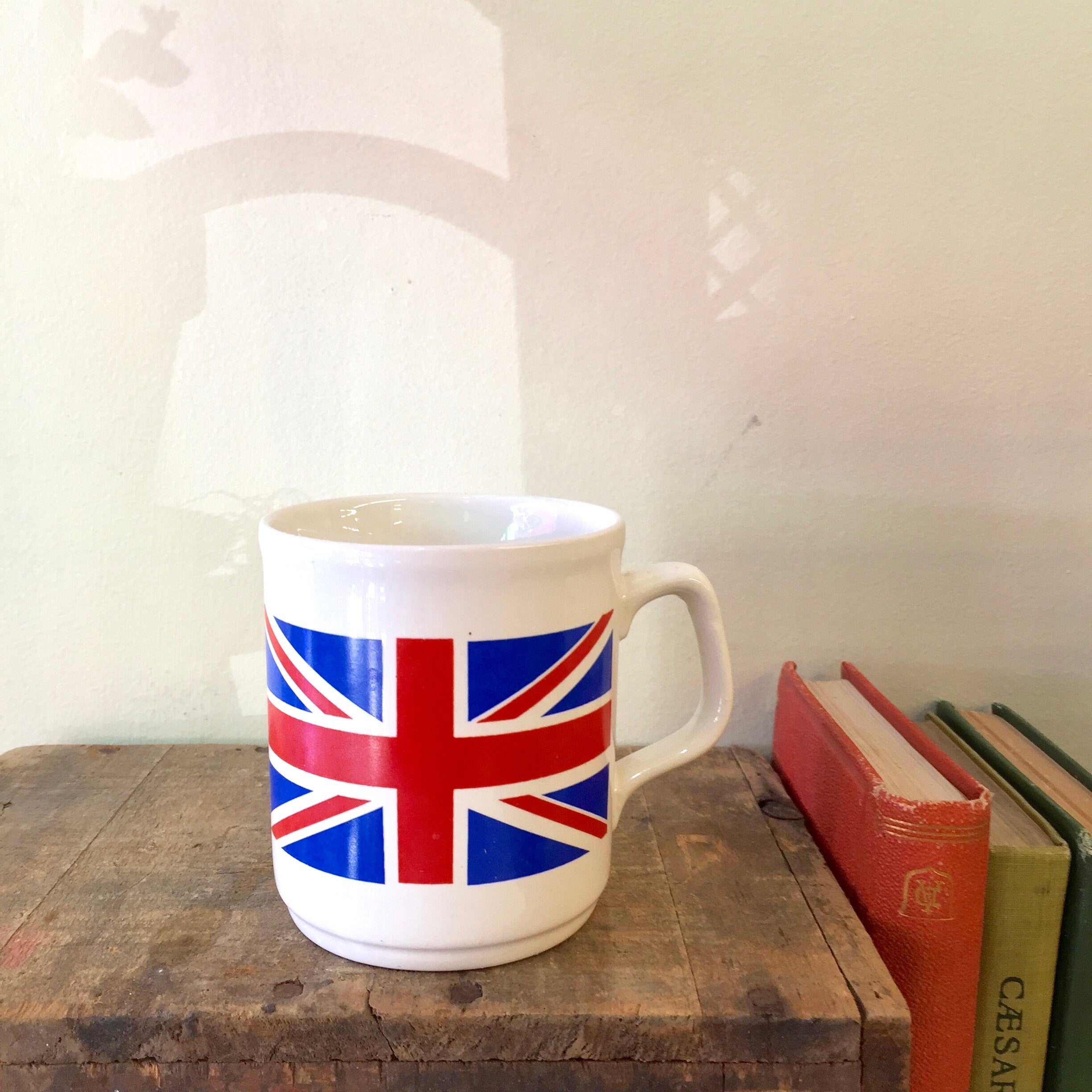 Vintage Mug, British Flag, United Kingdom Mug, Ceramic Mug, Coffee, Tea, Gift for Mom, Mother's Day Gift, Made in England, Flag Mug, Kitchen