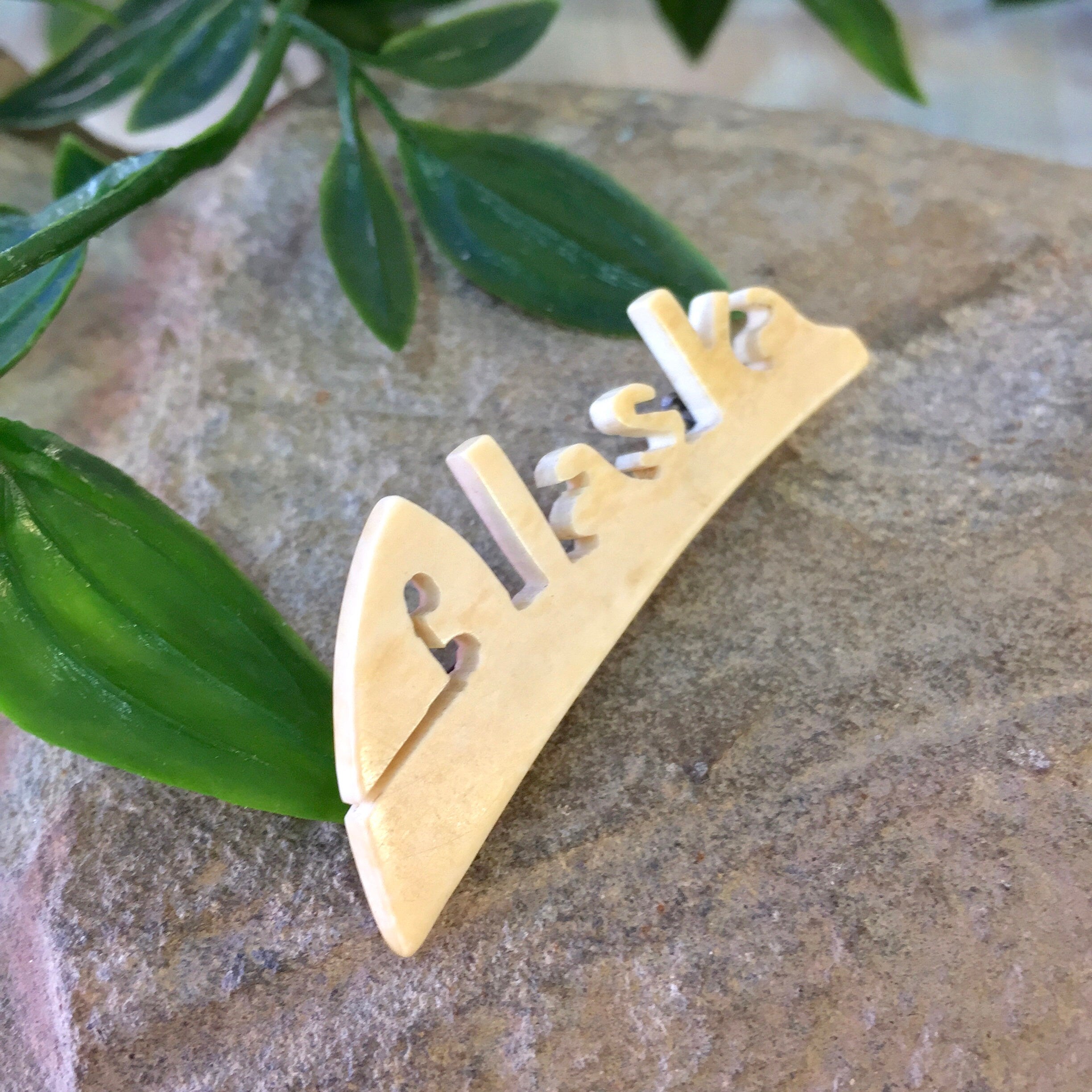 Vintage Brooch, Alaska Brooch, Alaska, White, Sterling Silver, Vintage Jewelry, State Jewelry, Souvenir, Vintage Pin, Gift for Mom, Keepsake