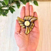 Clip On Earrings, Vintage Earrings, Retro Jewelry, Vintage Jewelry, Gold, White, Black, Flower Earrings, Large Earrings, Statement Jewelry