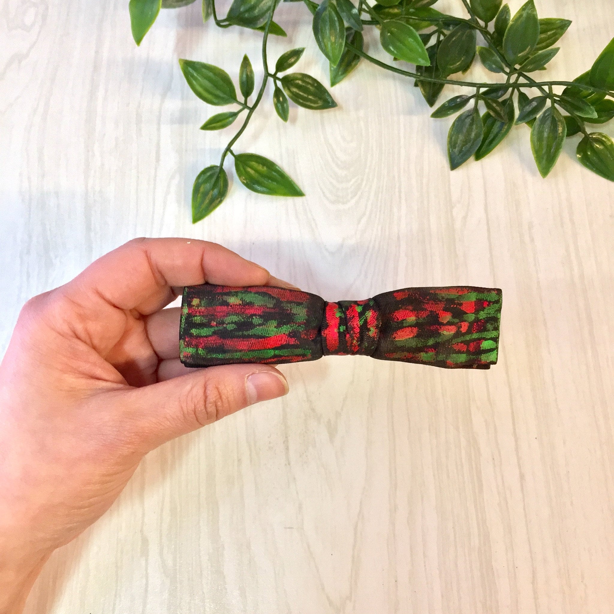 Vintage Bowtie, Vintage Menswear, Colorful Bowtie, Black, Pink, Green, Clip on Bowtie, Handmade Bowtie, Gift for Dad, Fathers Day gift, Suit