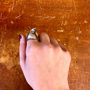 Vintage Silver Ring, Sterling Silver, Vintage Jewelry, Minimalist Ring, Abstract Jewelry, Statement Ring, Silver Jewelry, Bohemian Jewelry