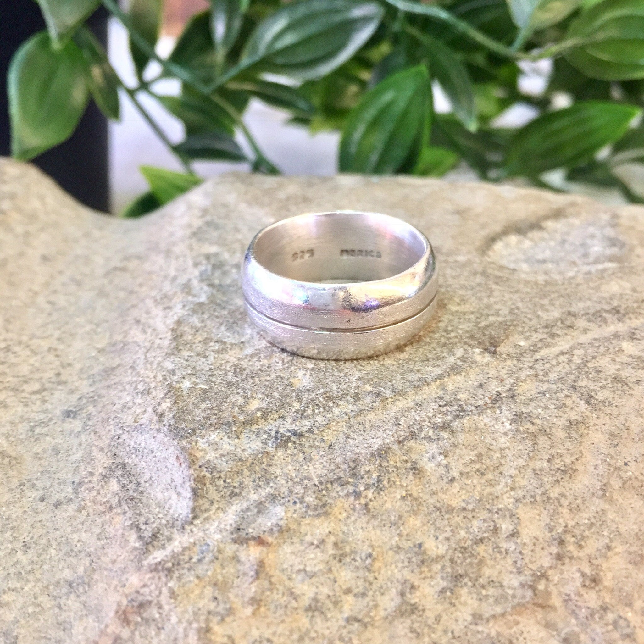 Vintage Silver Ring, Sterling Silver, Vintage Jewelry, Wedding Band, Wedding For Him, Grooms Ring, Gift for Dad, 925, Simple Band Ring