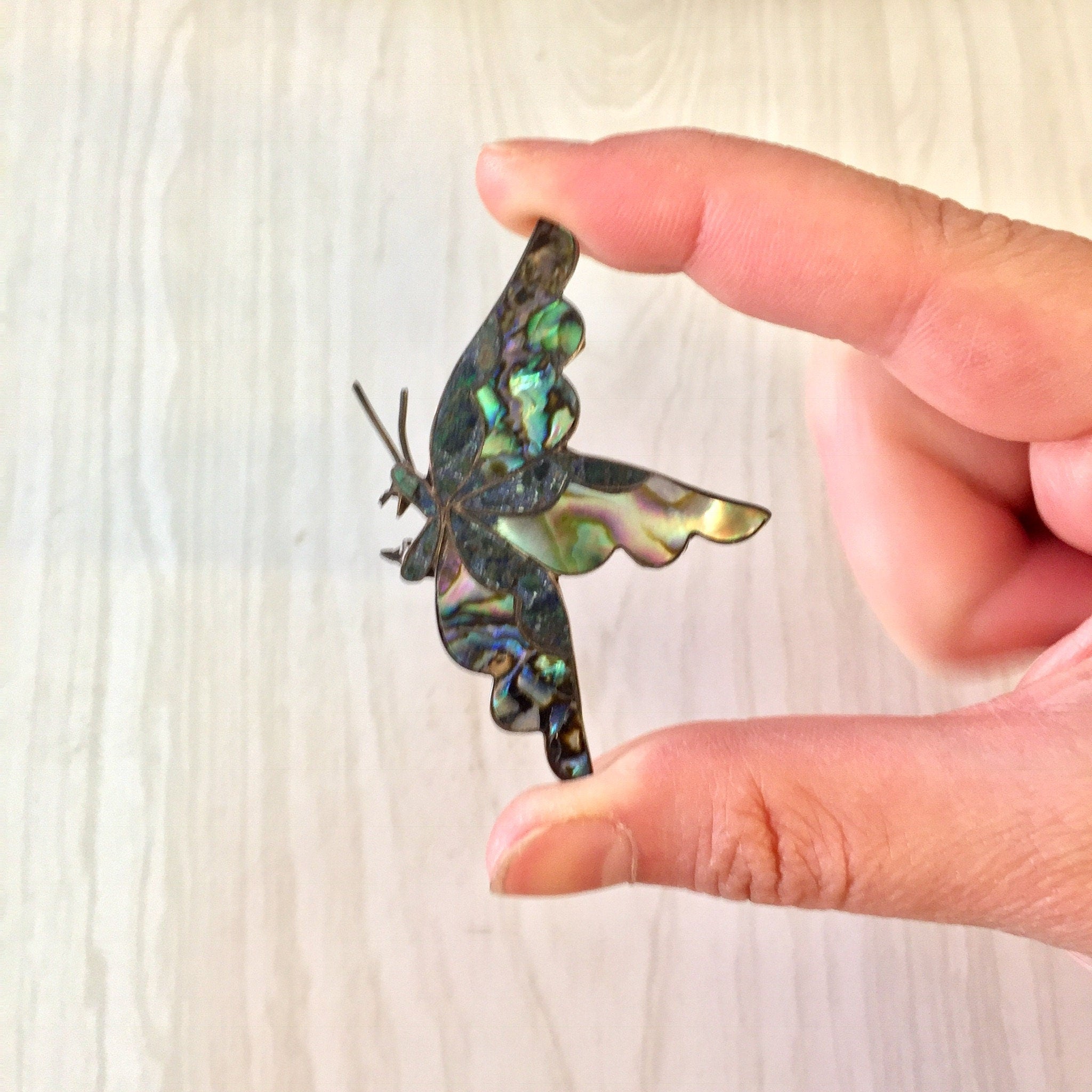Vintage Silver Brooch, Sterling Silver, Vintage Jewelry, Butterfly Brooch, Abalone Jewelry, Butterfly, Vintage Pin, Butterfly Pin, Purple