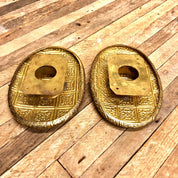 Antique Brass Pulls, Door Pulls, Door Handle, Ornate Brass, Antique Door Knob, Large Door Pulls, Stamped Brass, Vintage Home Decor, Oval