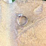 Vintage Silver Ring, Sterling Silver, Feather Ring, Turquoise Jewelry, Vintage Jewelry, Southwestern Ring, Blue Ring, Feather Jewelry, 925